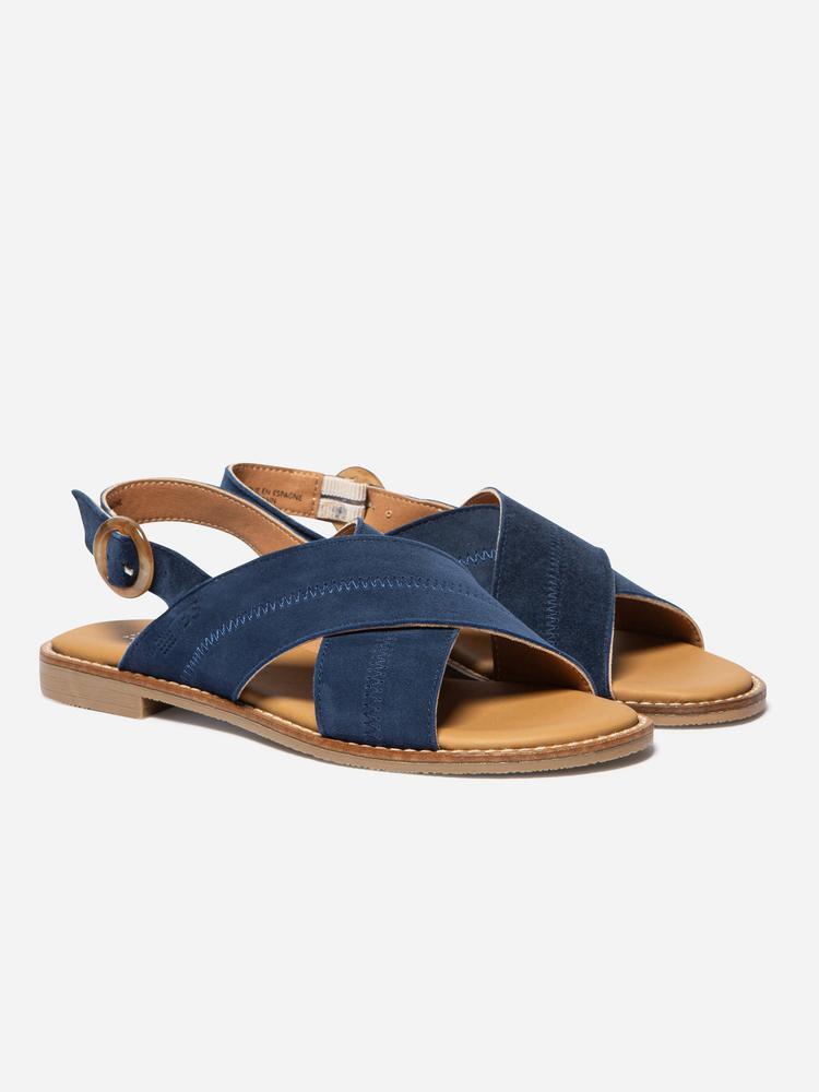 Sandales - Casual - Femme - Fermeture boucle - ASSIANE - Bleu marine 2/4