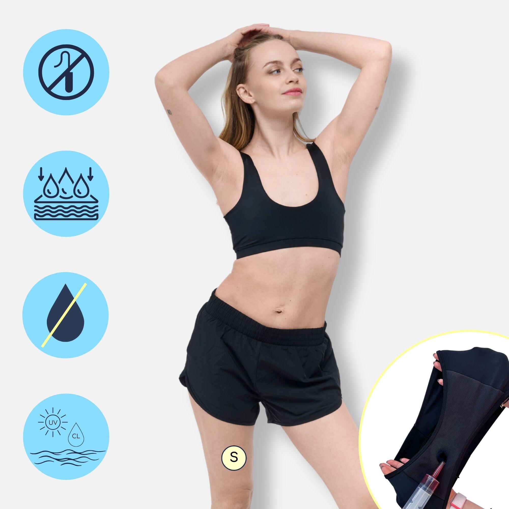 2-in-1 Menstruatie Sport- & Zwemshort | Hevige Menstruatie | Dames | GIA 3/7