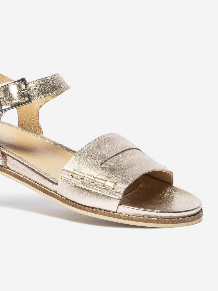 Sandales - Casual - Femme - Plates, velcro, talon 25 mm - MASILIA - Gris/bronze 2/5