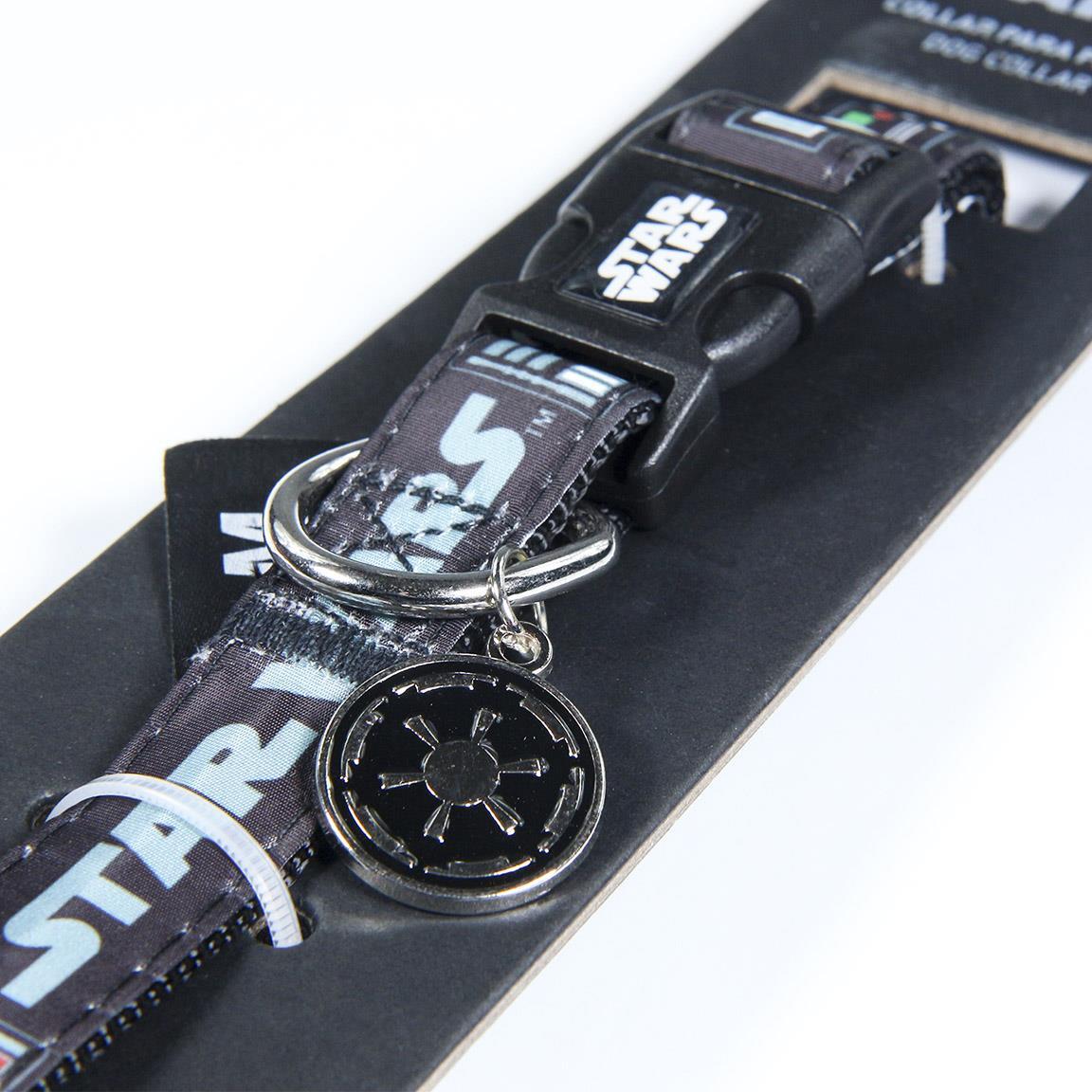 Collier pour chien Star Wars réglable avec anneau métallique Noir 6/7