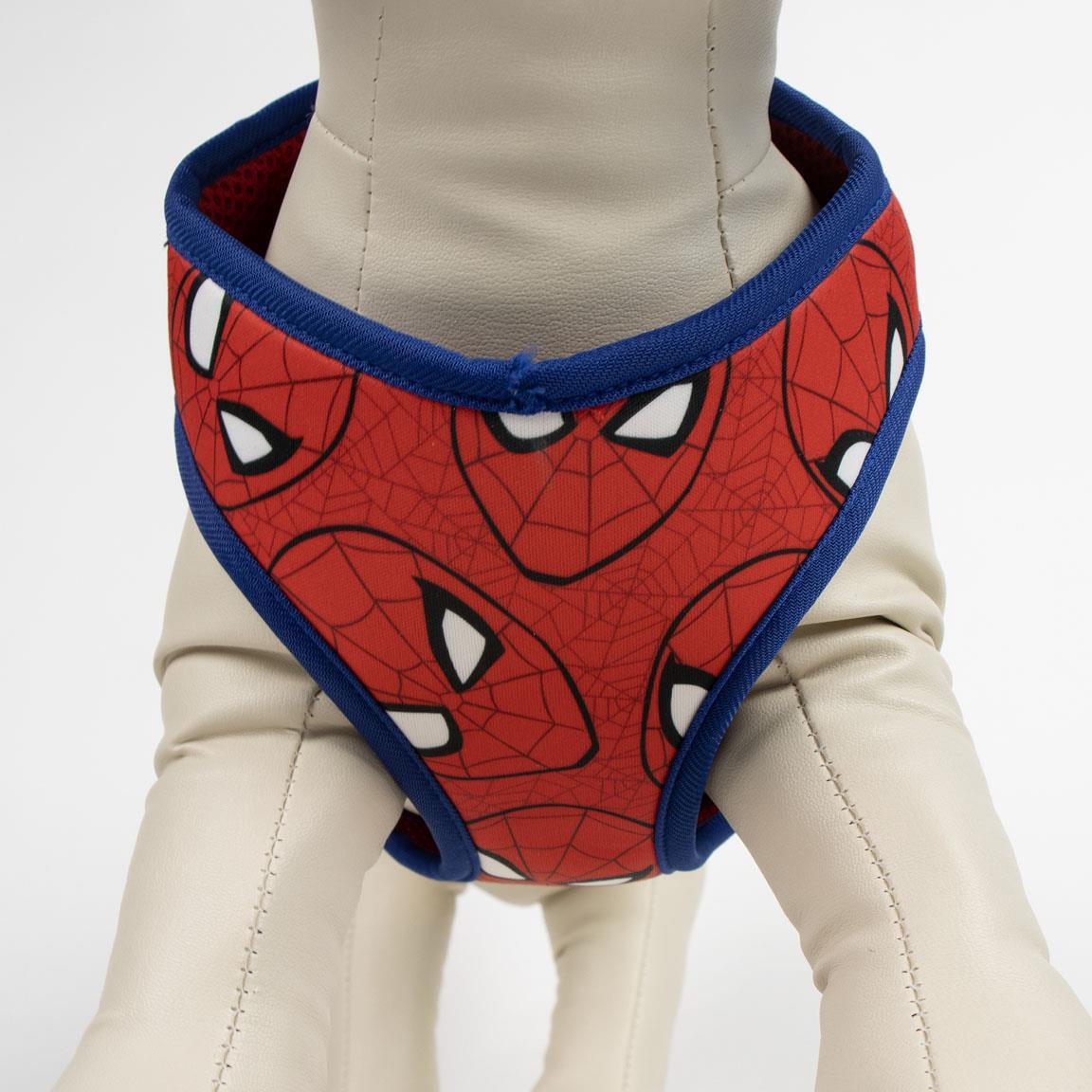 Geschirr Ajustable für Hundes Spiderman Talla XXS/XS Rojo y Azul Acolchado 4/4