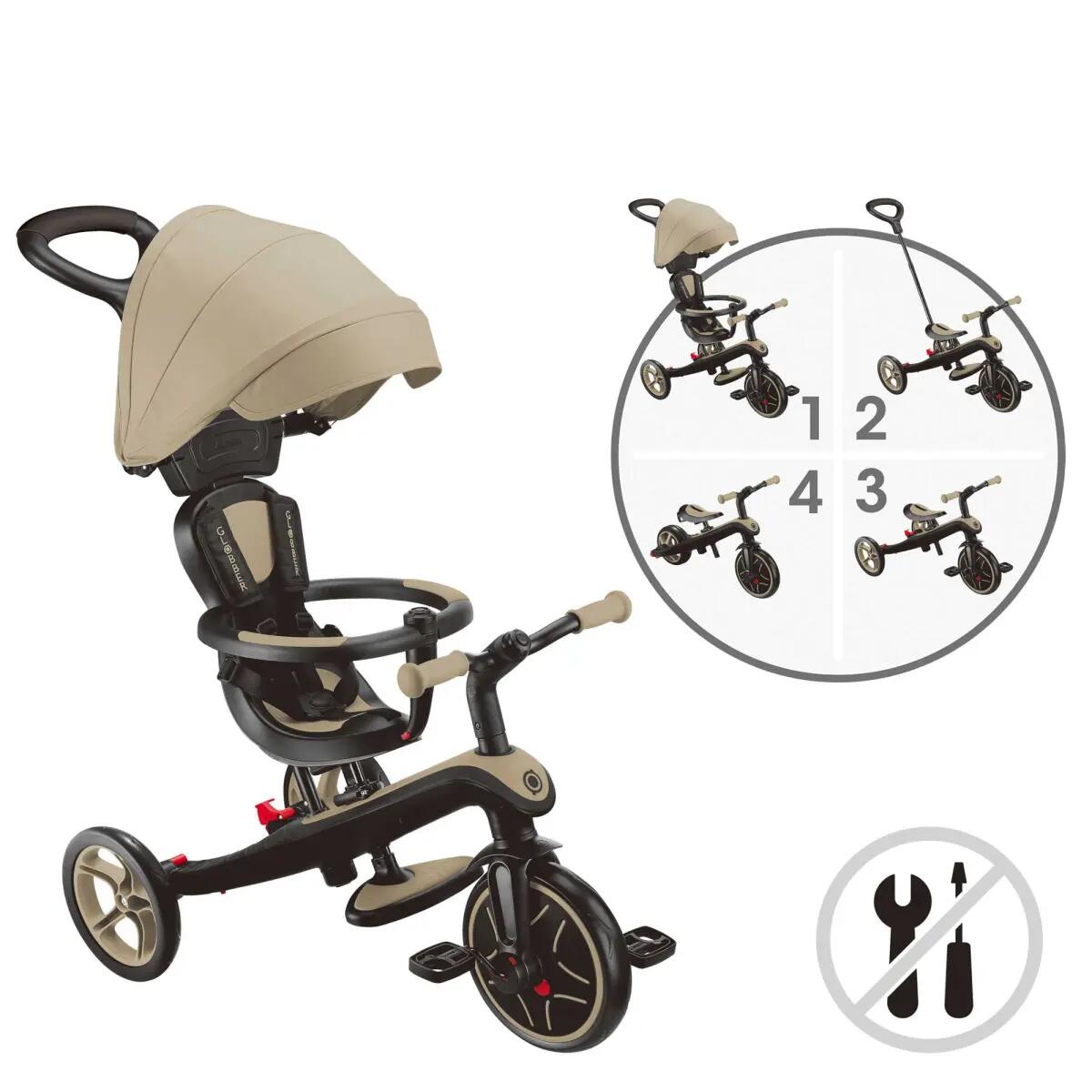 Tricycle évolutif pour bébé EXPLORER 4 en 1 - Sable 5/5