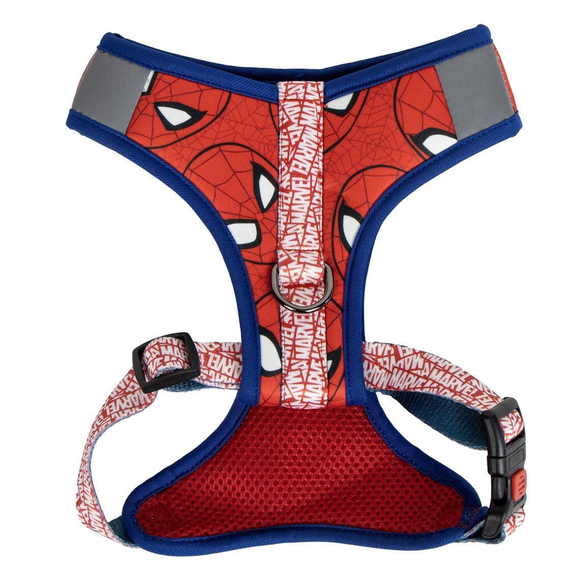 Geschirr Ajustable für Hundes Spiderman Talla XXS/XS Rojo y Azul Acolchado 2/4
