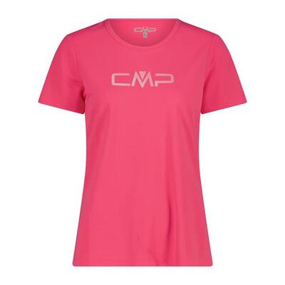T-shirt con col rotondo e logo donna CMP