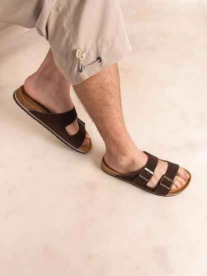 Mules - Homme - cuir - NEYLANN - Marron