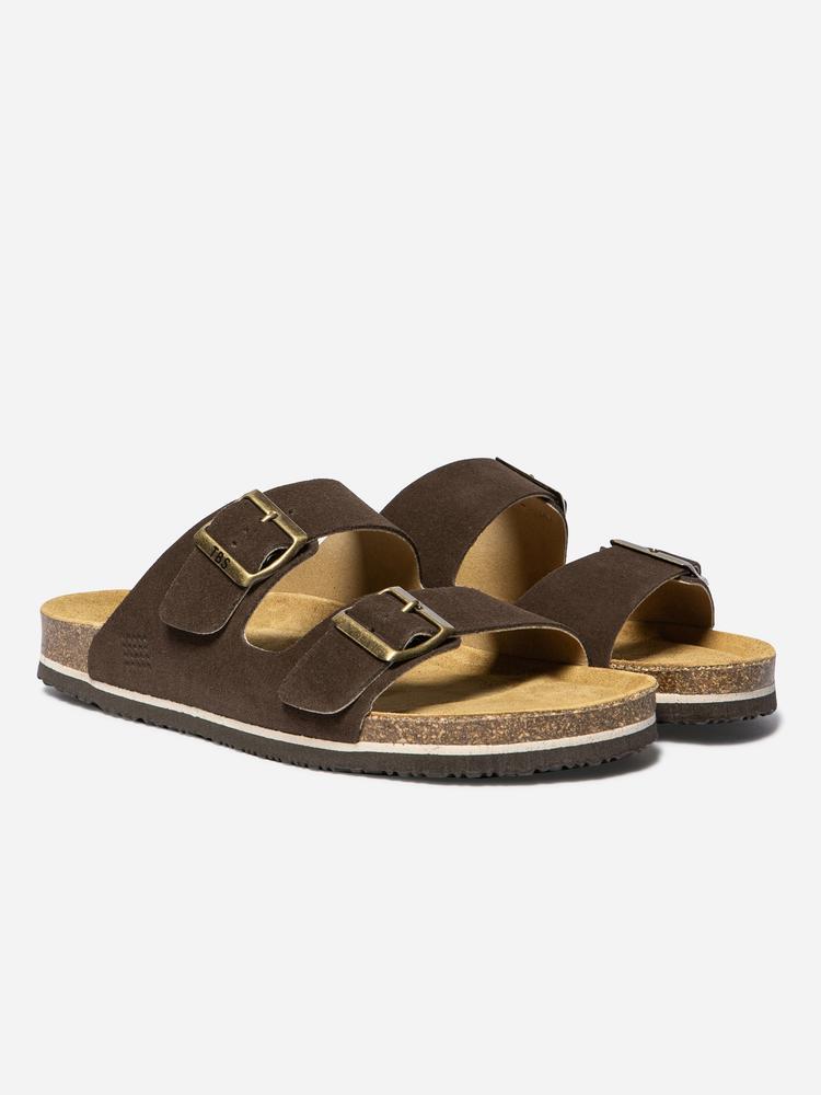 Chaussures - Quotidien - Homme - Mules à boucle, talon 35 mm - NEYLANN - Marron 2/5