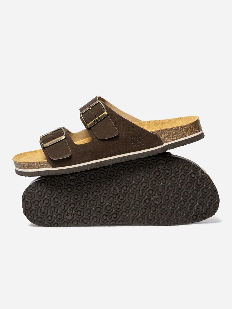 Chaussures - Quotidien - Homme - Mules à boucle, talon 35 mm - NEYLANN - Marron 4/5