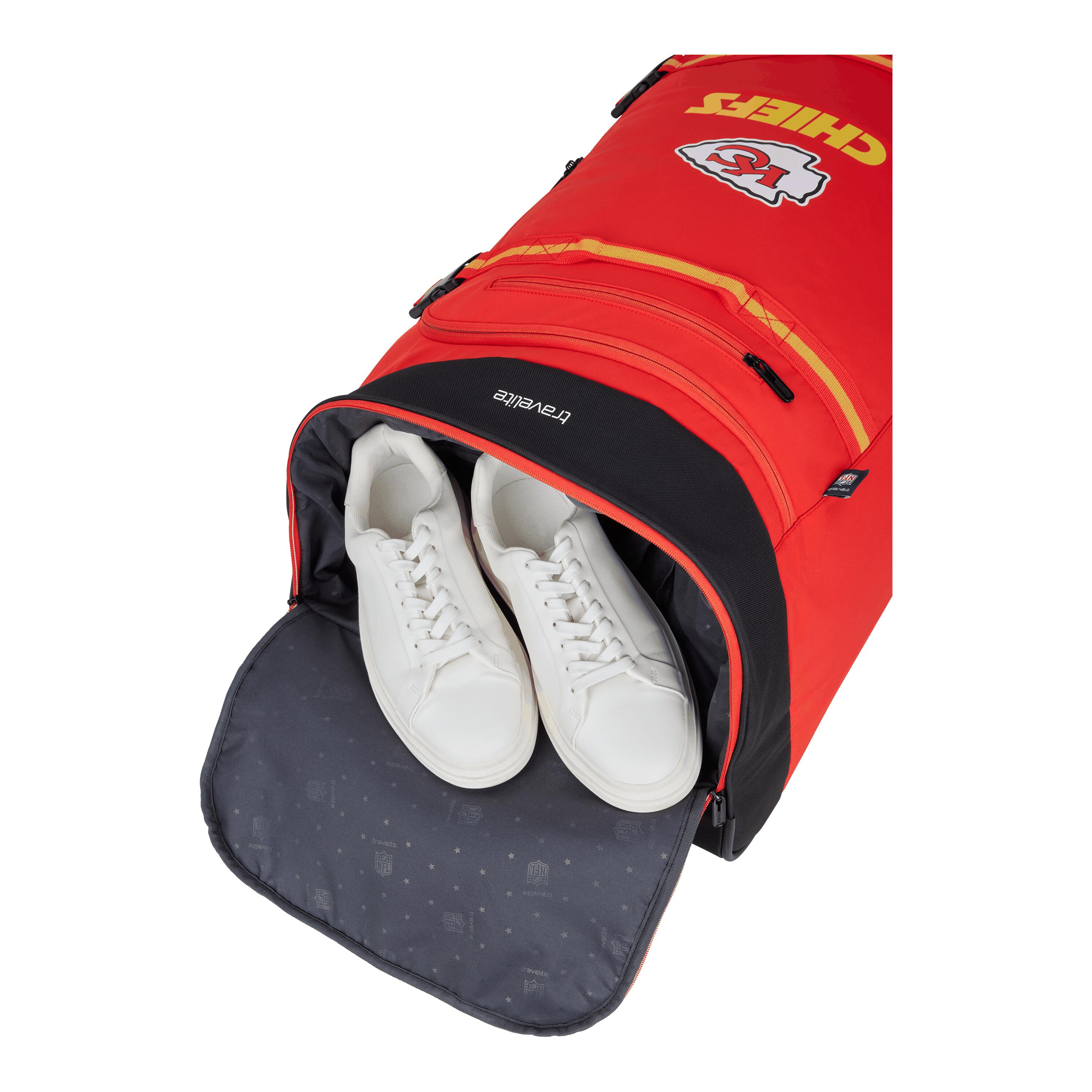 NFL Wheeled Duffle, Kansas City Chiefs 6/6