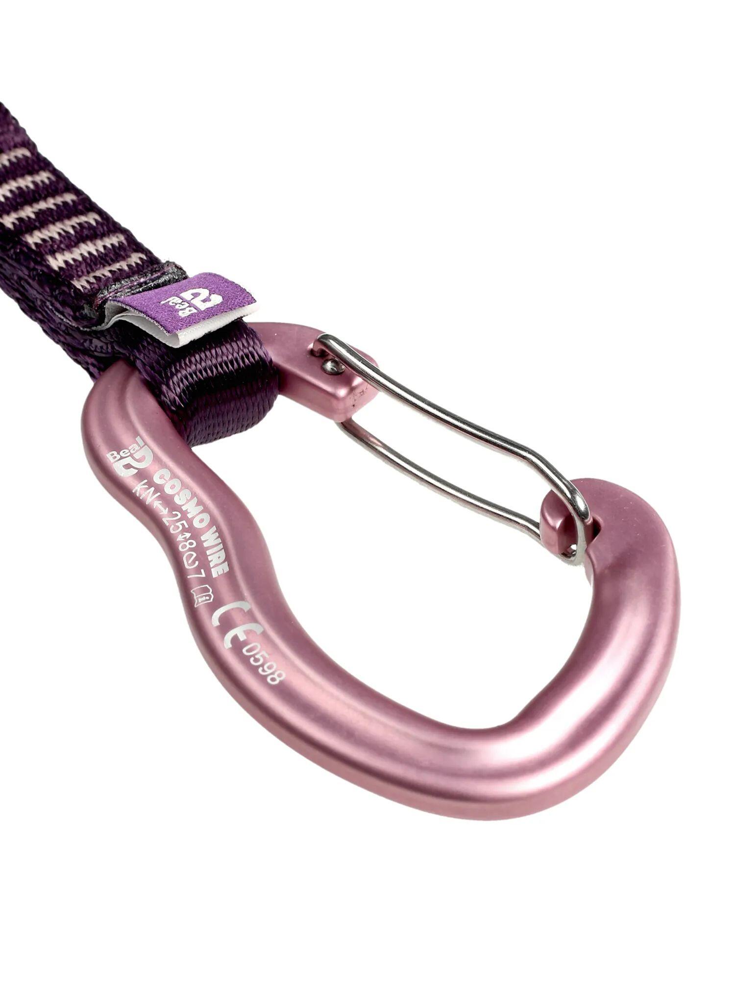 Ekspres wspinaczkowy Beal Pulp 11 cm - pink 3/4