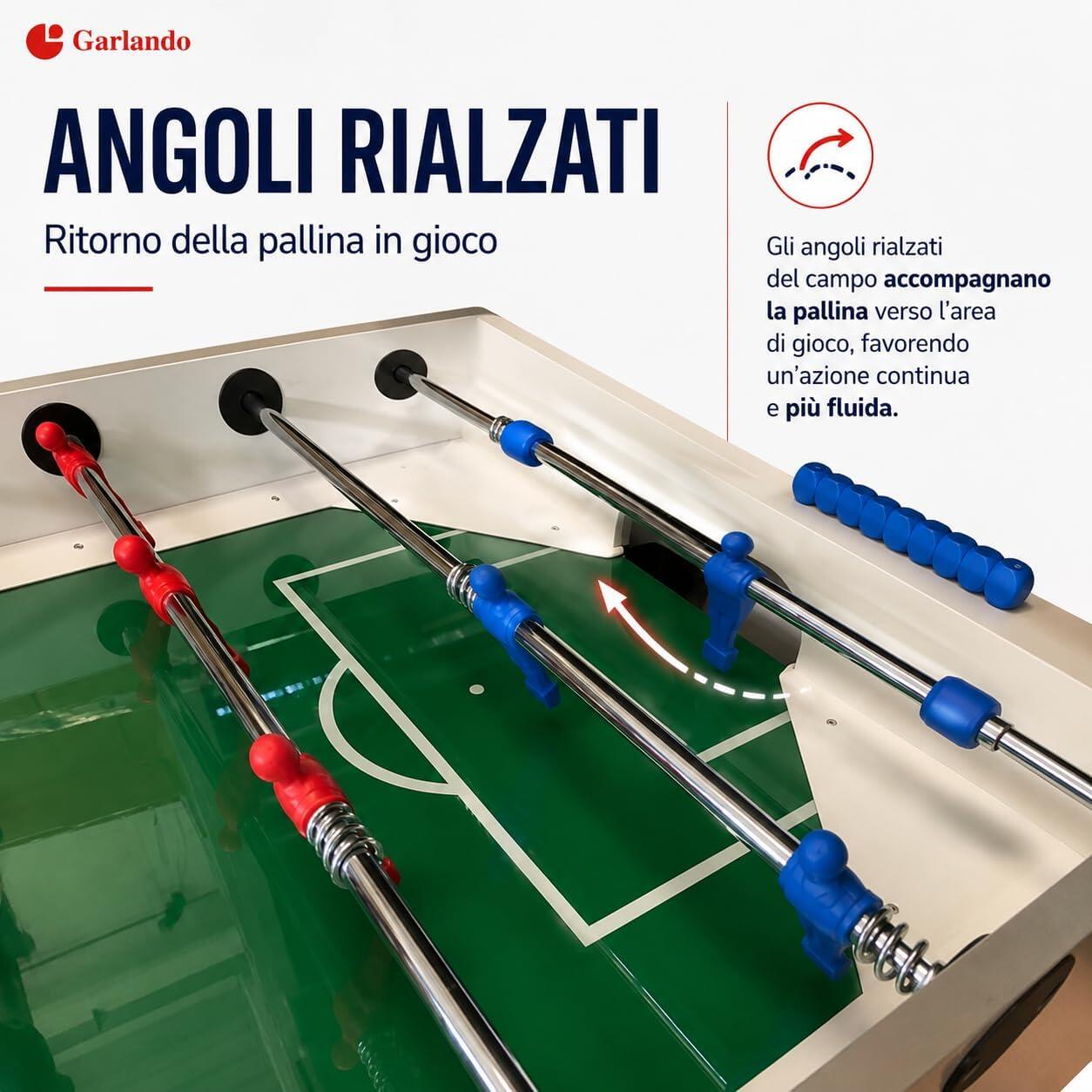 [Goleador] Calciobalilla con Gambe Pieghevoli ed Aste Rientranti 9/9