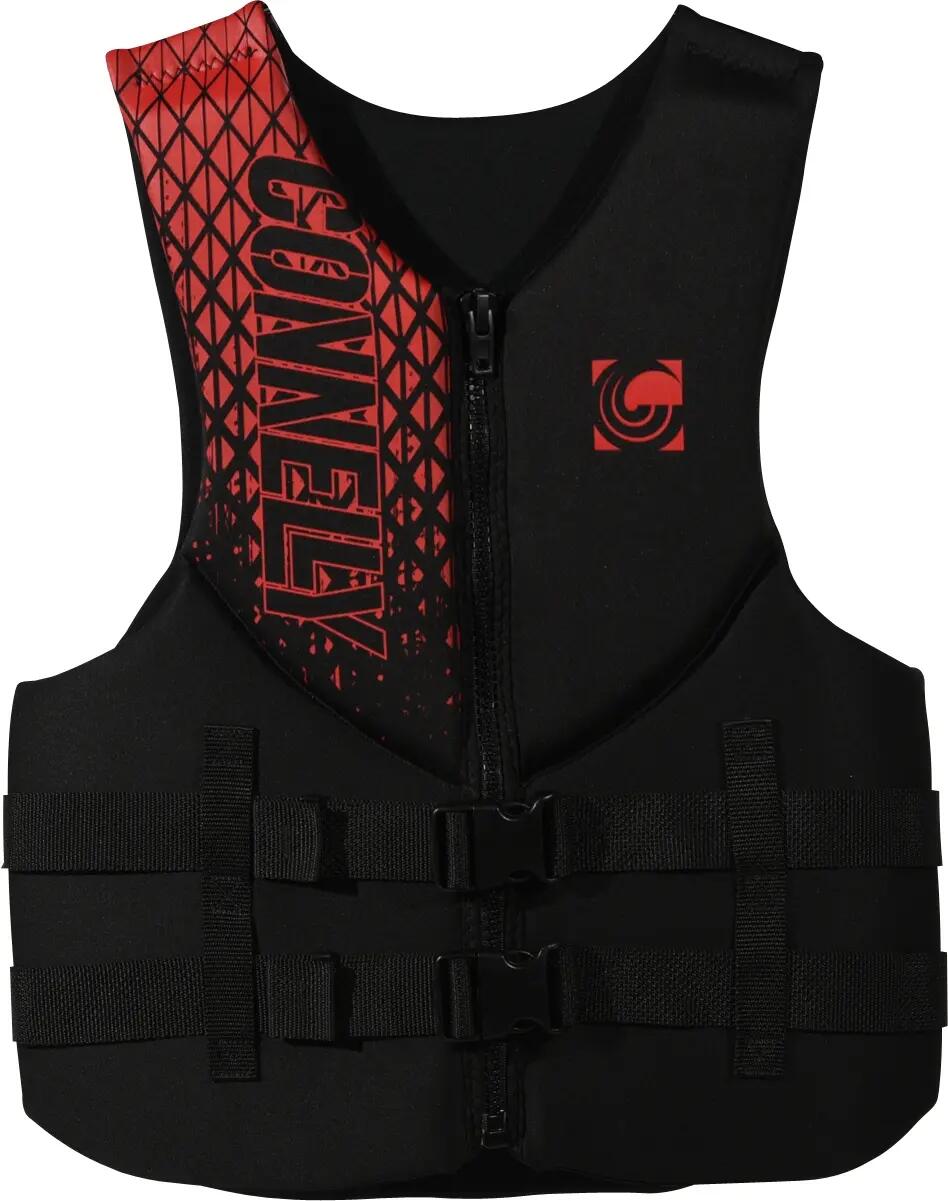 Promo Heren Neopreen Zwemvest – CE 50N – Promo Mens Vest – Rood – Maat L 2/3