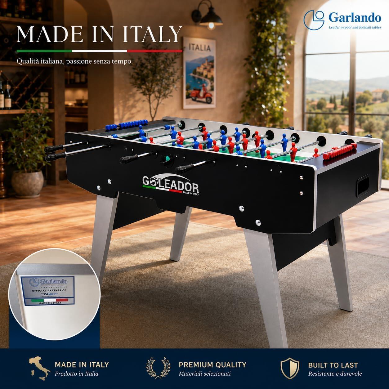 [Goleador] Calciobalilla con Gambe Pieghevoli ed Aste Rientranti 5/9