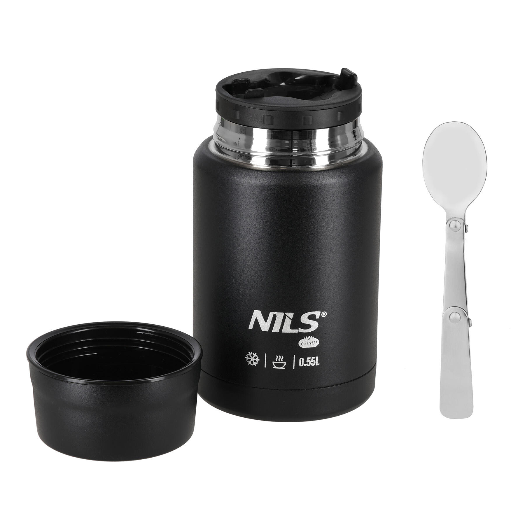 NC3807 TERMOS OBIADOWY 550ML CZARNY NILS CAMP 2/7
