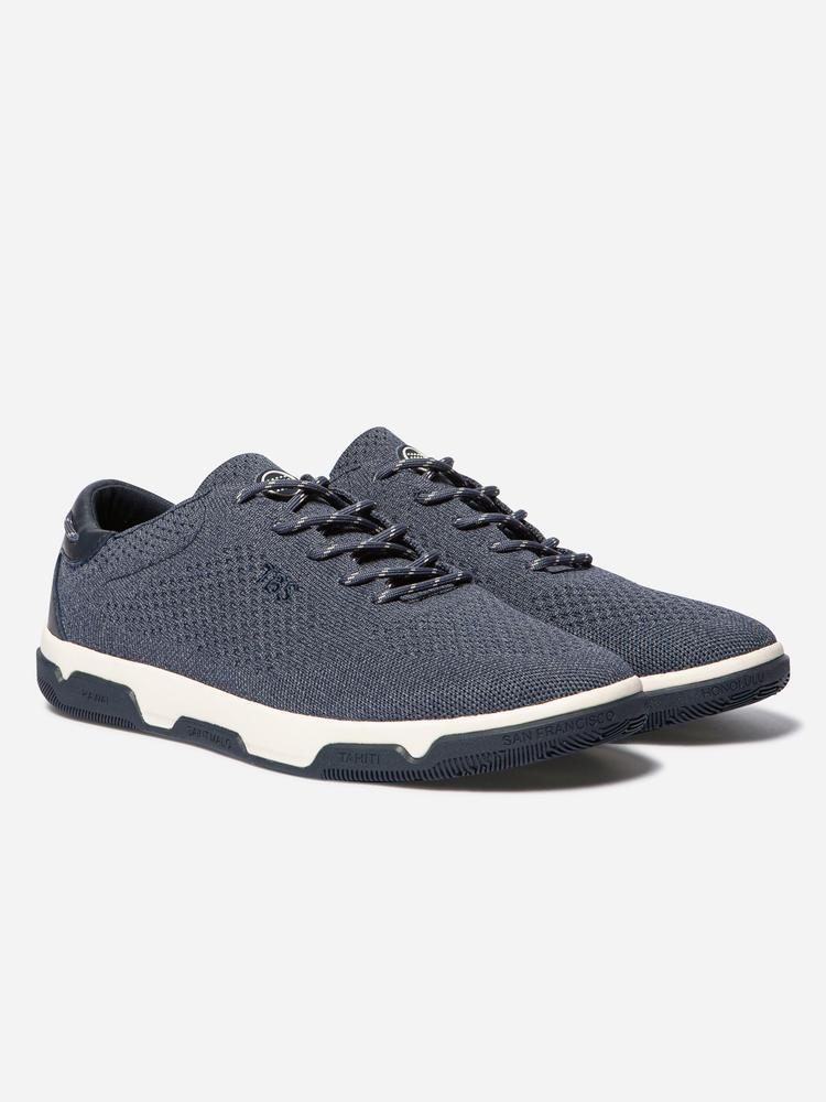 Tennis toile - Homme - Confort, Lacets, GUEKNIT - Bleu 4/5