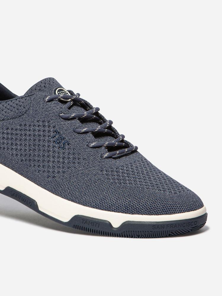 Tennis toile - Homme - Confort, Lacets, GUEKNIT - Bleu 2/5