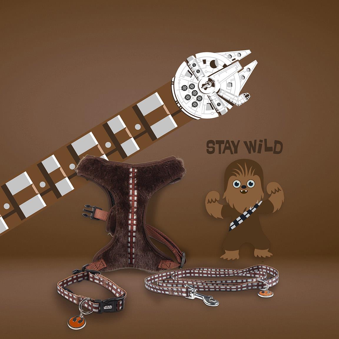 Harnais pour chien Star Wars Chewbacca Marrón avec Peluche y Ajustable 7/7
