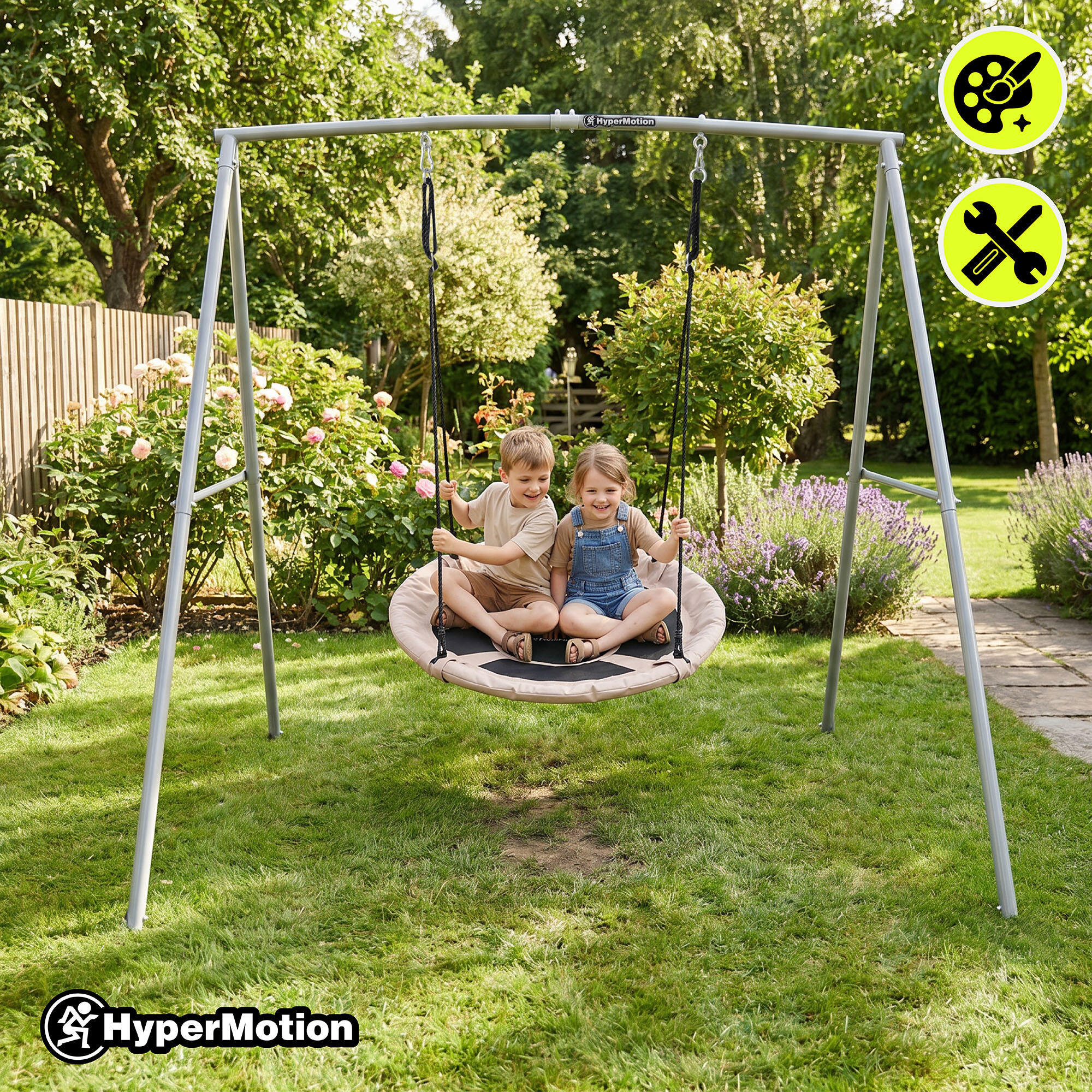 Vogelnestschaukel – Außenbereich – 150 kg – Hypermotion 7/7