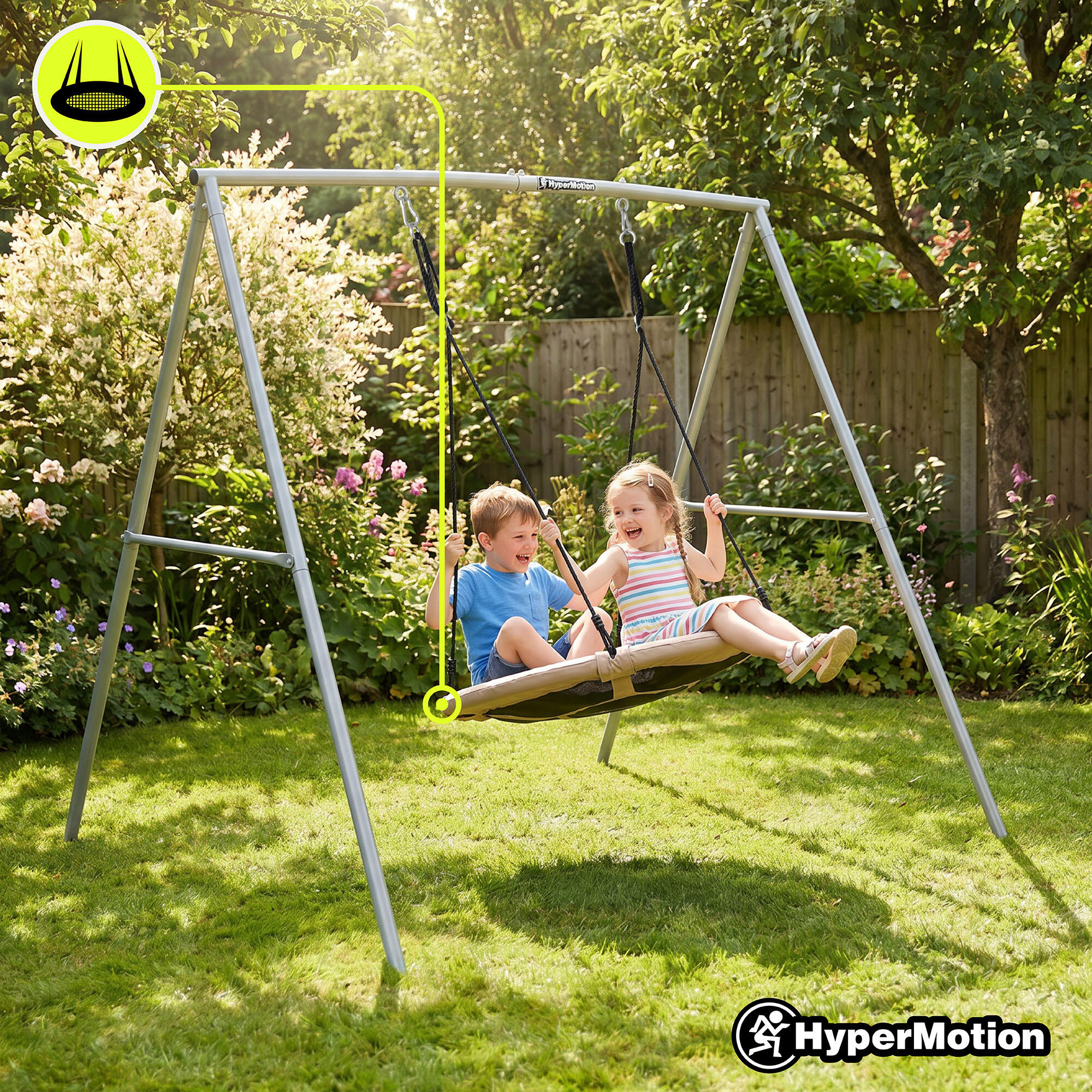 Vogelnestschaukel – Außenbereich – 150 kg – Hypermotion 5/7