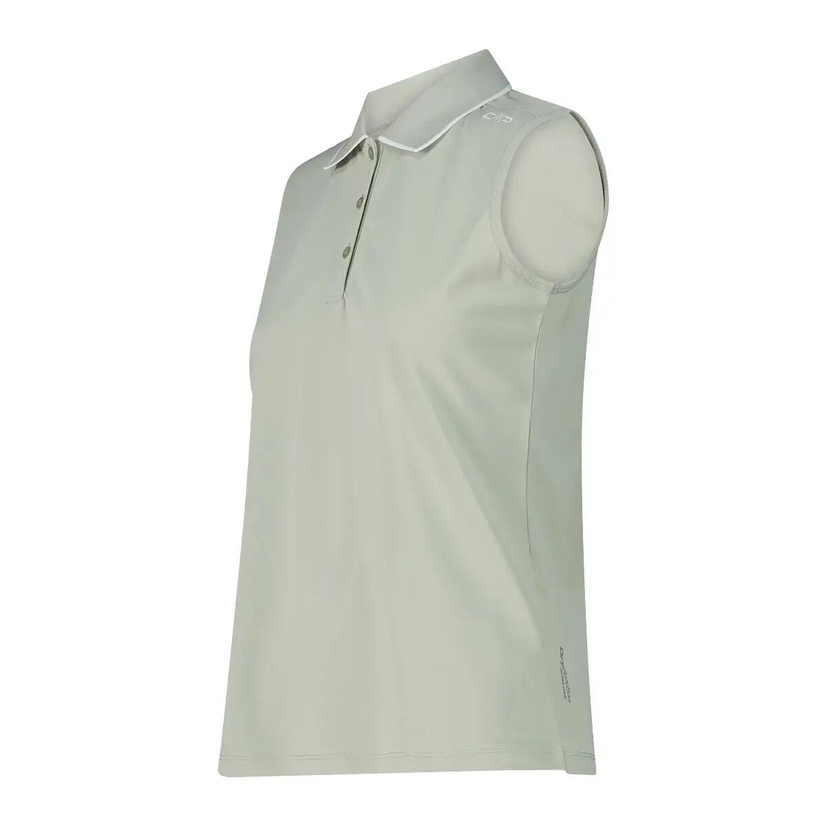 Polo sans manches en piqué extensible femme CMP 3/3
