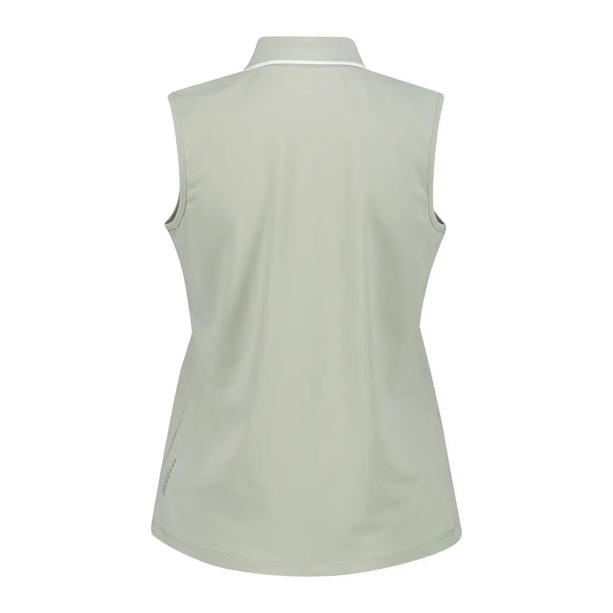 Polo sans manches en piqué extensible femme CMP 2/3