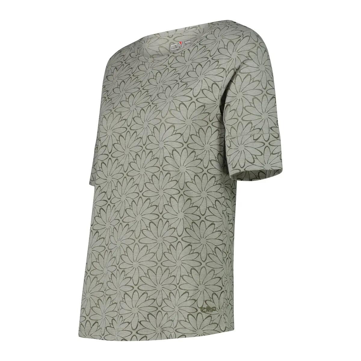 T-shirt en jersey délavé avec imprimé floral femme CMP 3/4