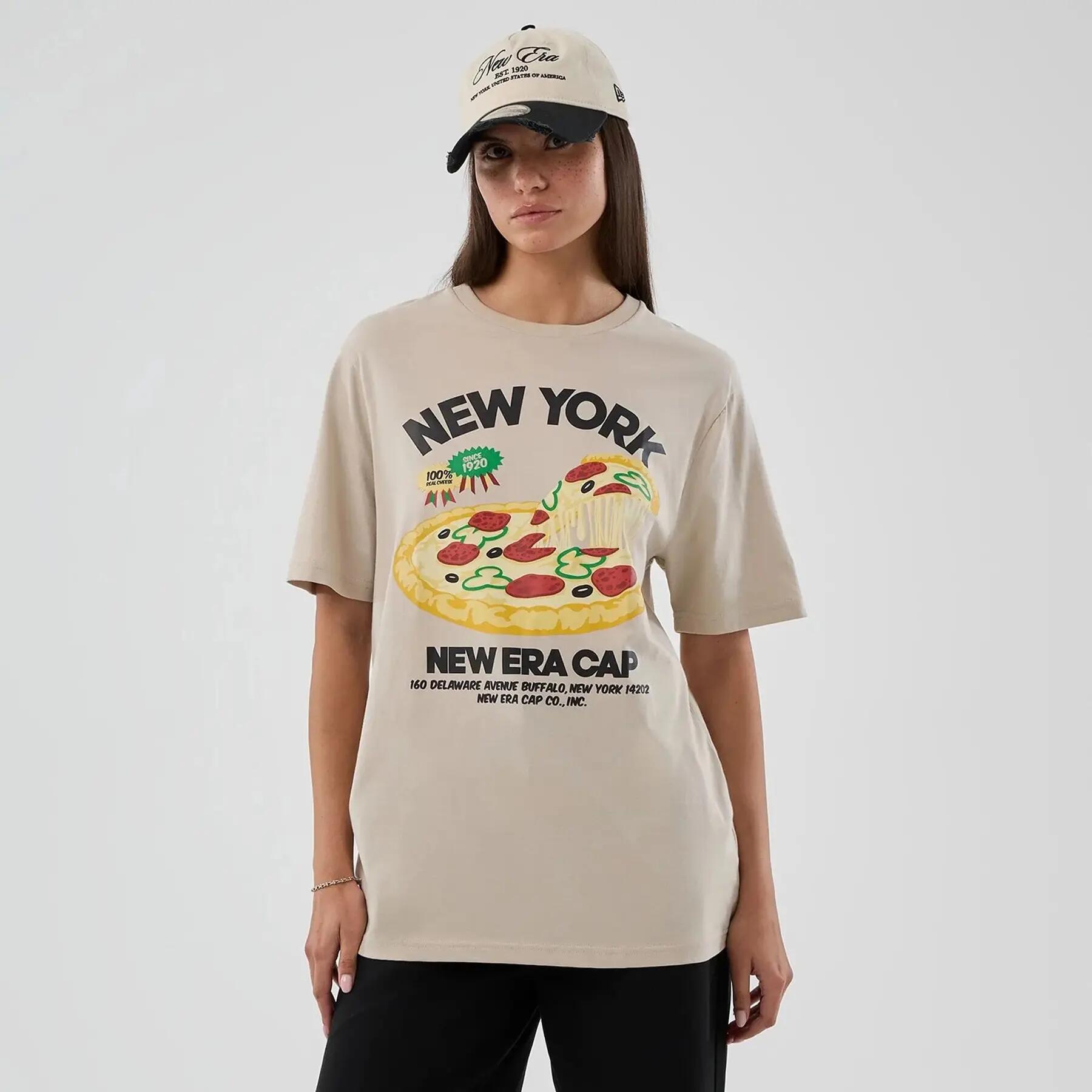 T-shirt met pizza graphic New Era 2/3