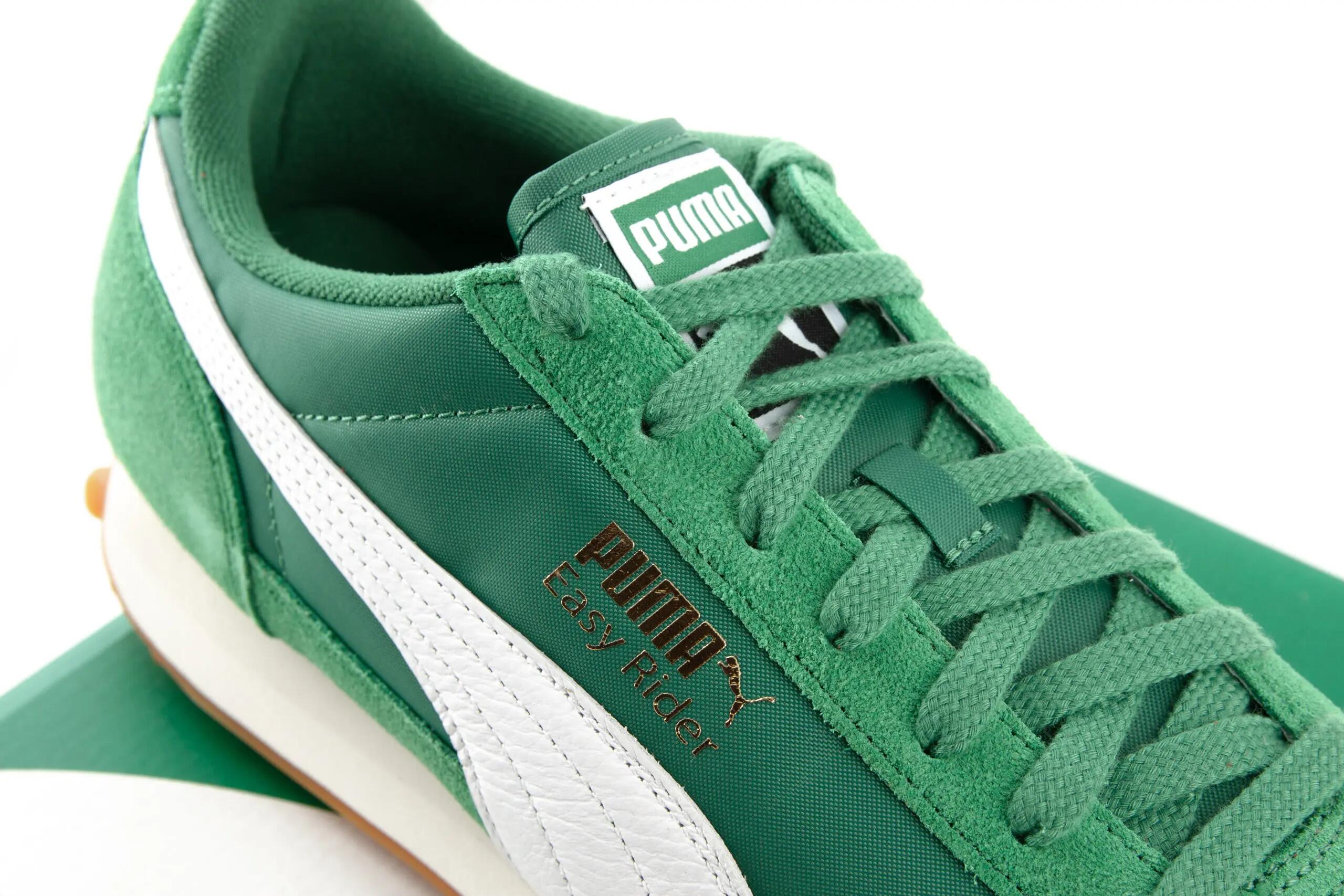 Sneakers unisex Puma Easy Rider Vintage in pelle scamosciata verde 4/7