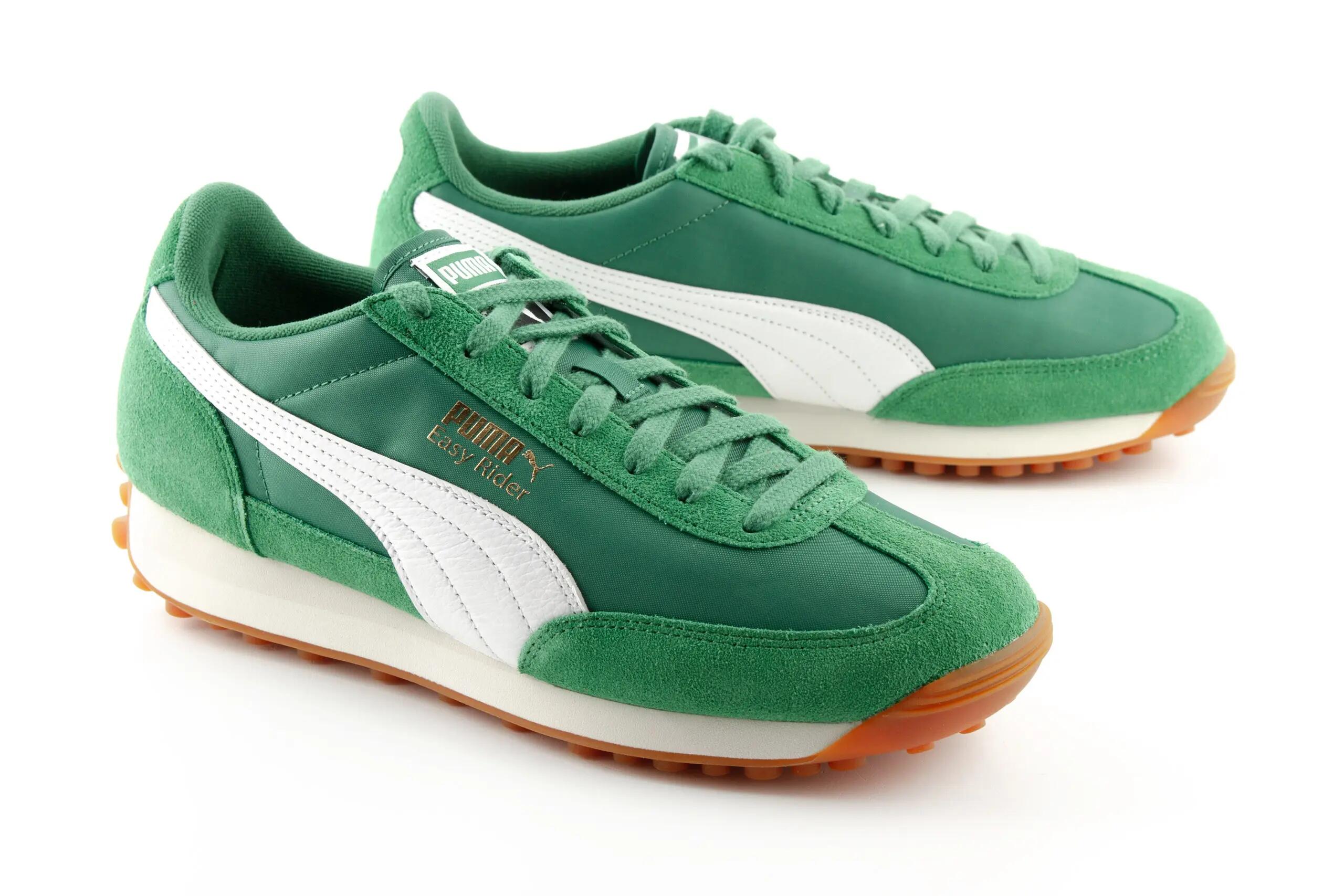 Sneakers unisex Puma Easy Rider Vintage in pelle scamosciata verde 3/7