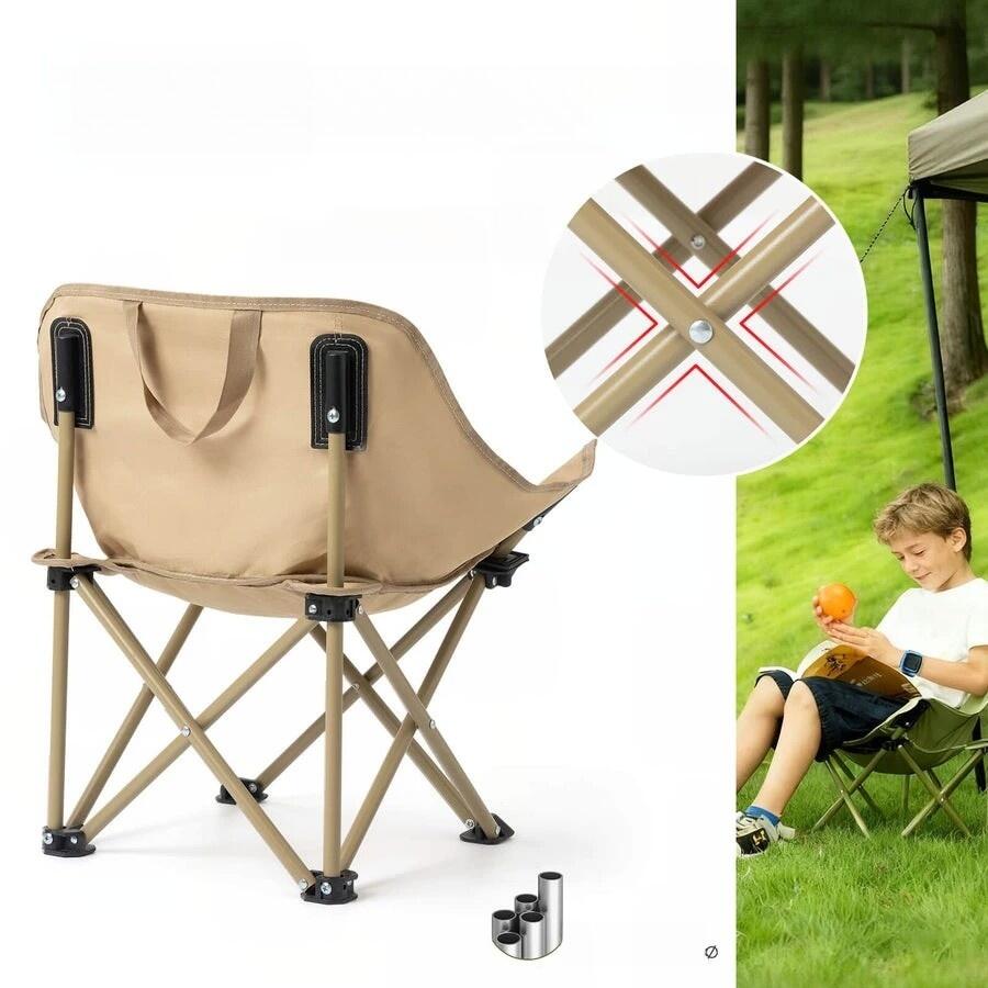 Opvouwbare en draagbare campingstoel voor kinderen QUNATURE 2/3