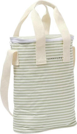 Sunnylife Sac isotherme léger Sea Sage à rayures