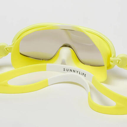 Sunnylife Schwimmbrille gross Kinder Salty der Hai Neon Gelb