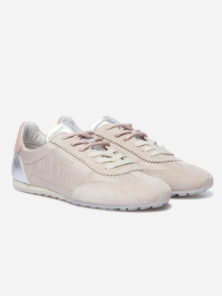 Tennis toile - sport - femme - Estrela - beige/rose 4/4