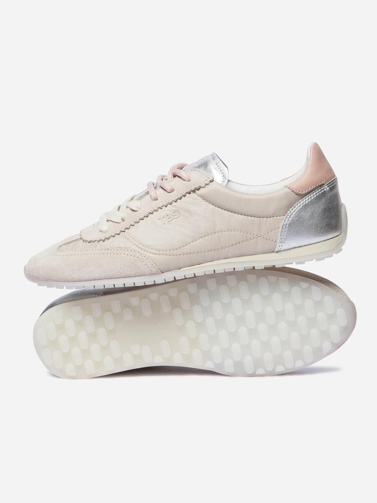 Tennis toile - sport - femme - Estrela - beige/rose 3/4