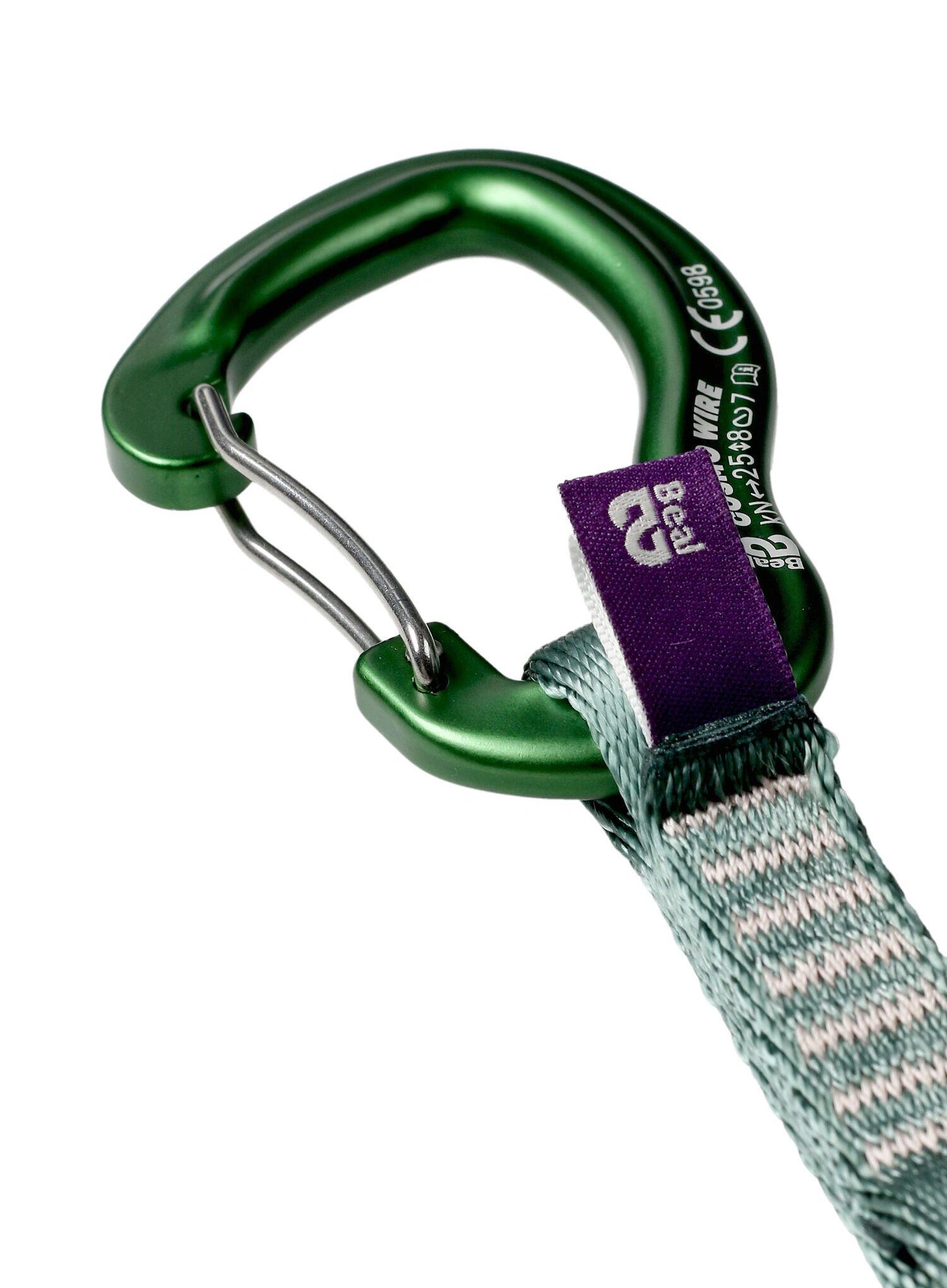 Ekspresy wspinaczkowe Beal Zest 11 cm x 5 pieces - green 7/7