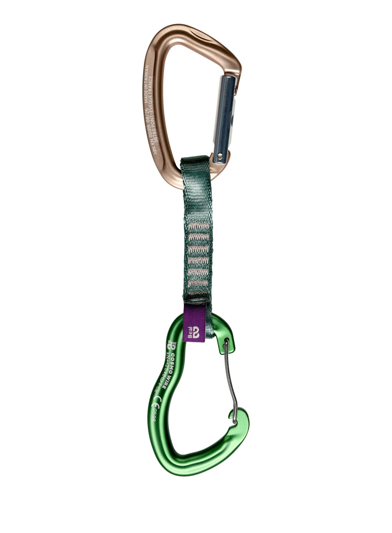 Ekspresy wspinaczkowe Beal Zest 11 cm x 5 pieces - green 4/7
