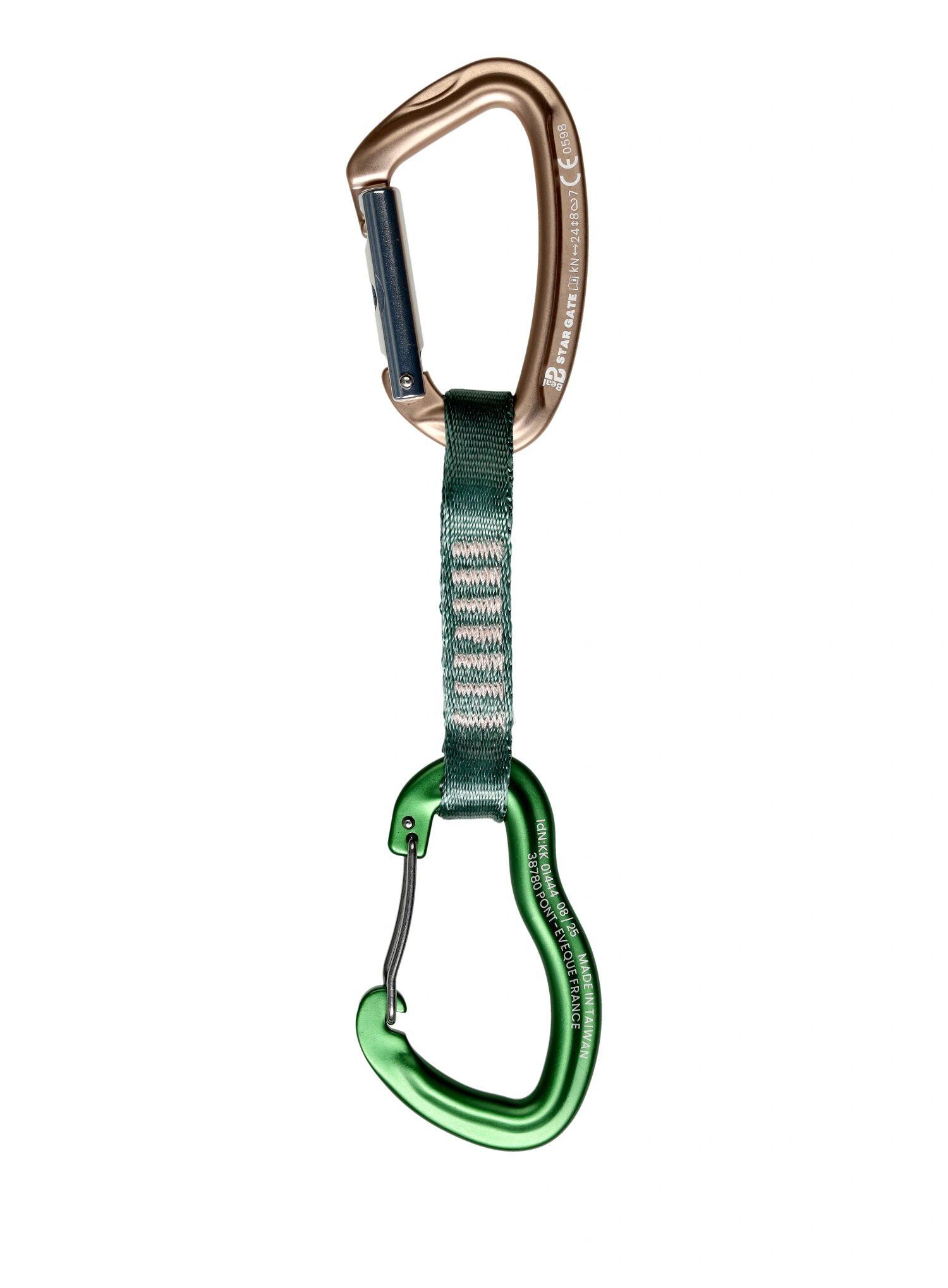 Ekspresy wspinaczkowe Beal Zest 11 cm x 5 pieces - green 3/7