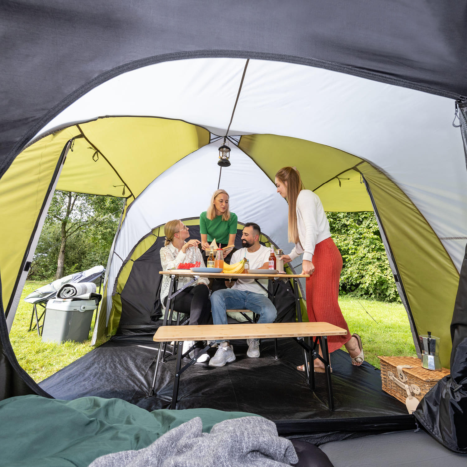 Tweedehands – Koepeltent Hammerfest 6 - Campingtent – Voor 6 personen 5/7