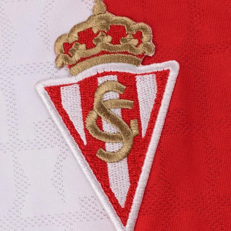 Tricou oficial masculin real sporting de gijón acasă RSG Home Tee Player M Ro�