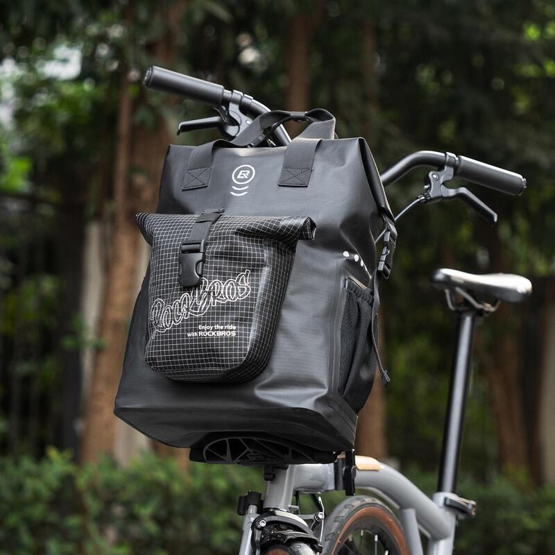 Geantă de ghidon impermeabilă tip roll-up pentru biciclete ROCKBROS