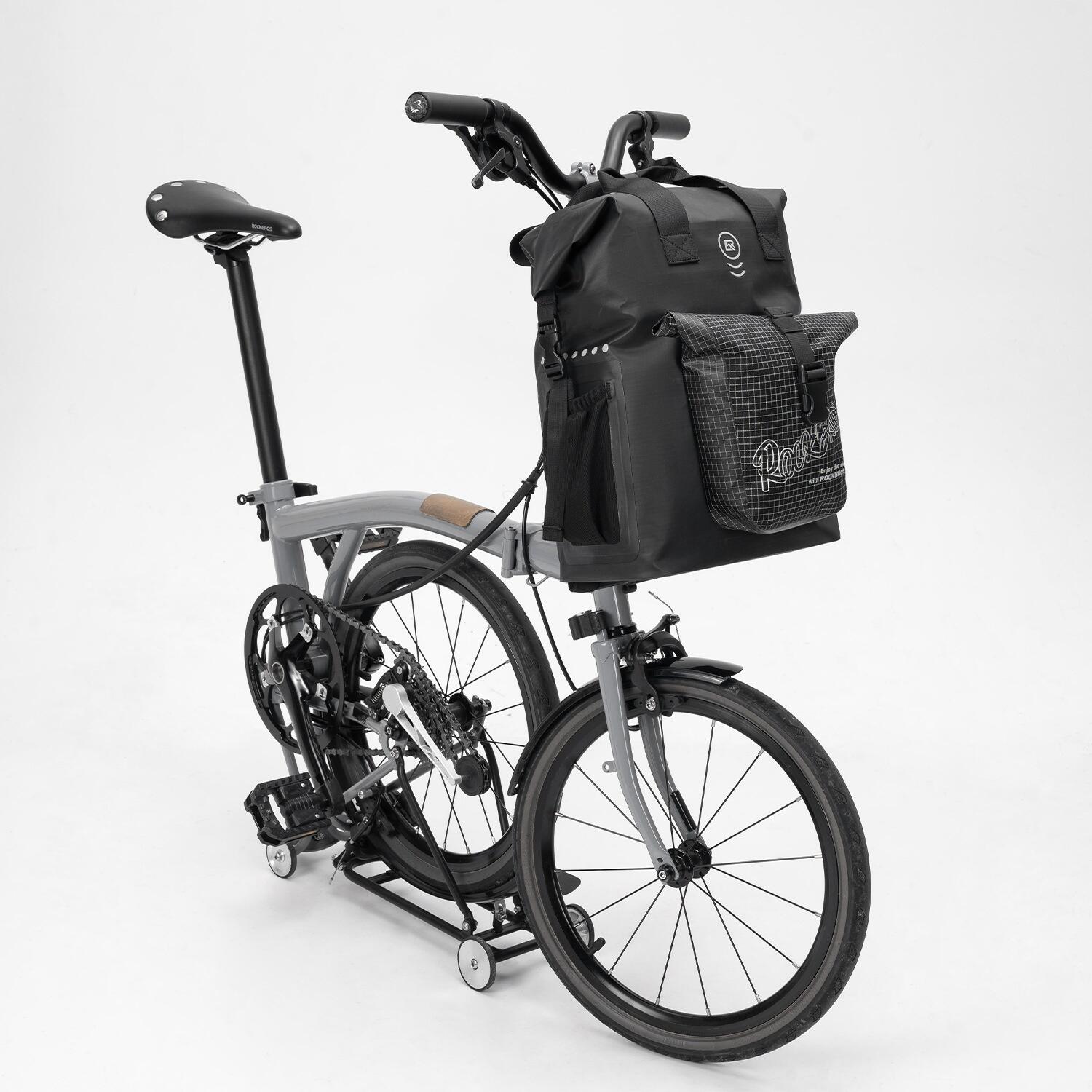 Sac de guidon enroulable étanche pour vélo ROCKBROS 2/5