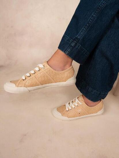 Scarpe in Tela Donna TBS Opiace Beige/Bianco
