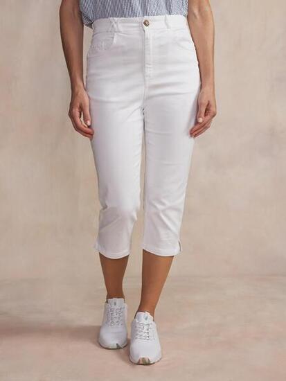 Shorts - femme - ceinture semi-élast. - sintacor - blanc/ecru