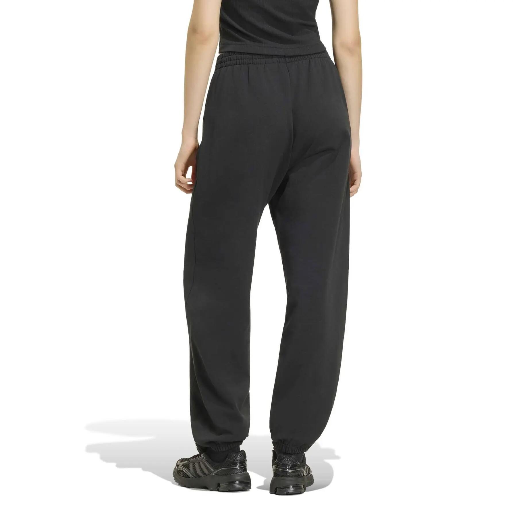 Pantalon de jogging loose femme adidas Small Logo Cuffed 4/6
