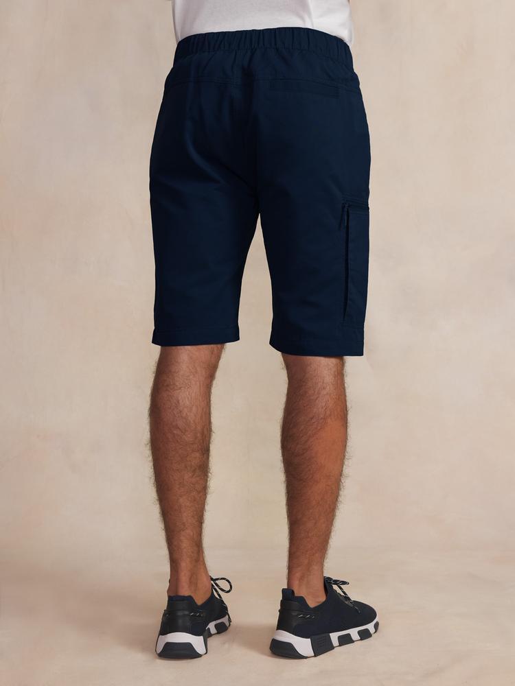 Bermuda - Homme - Ceinture semi-élastiquée - FUPPANEW - Marine 2/5