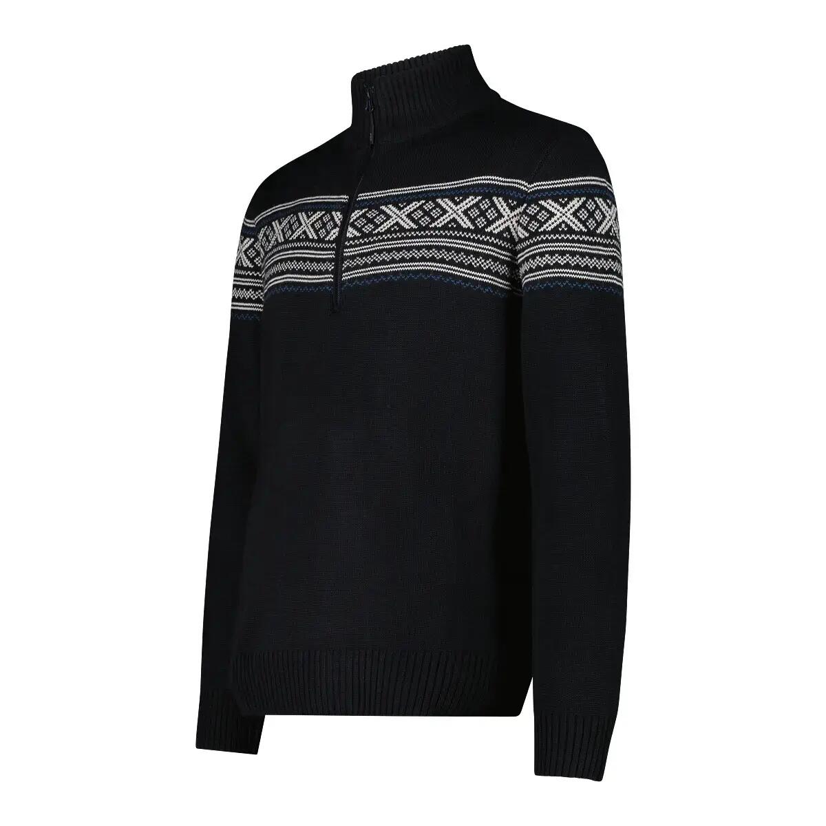 Sweter dzianinowy z zippem CMP Wooltech 3/3