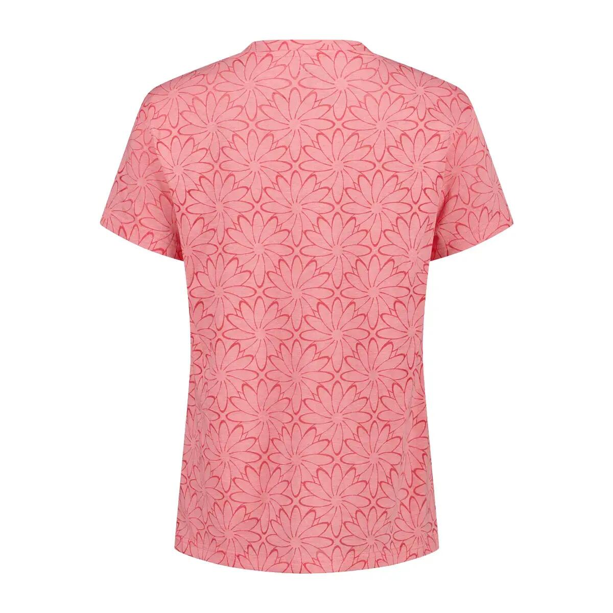 Camiseta de algodón desgastada estampada floral mujer CMP 2/3