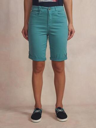 Bermuda femme - ceinture semi-élastiquée - sintamid - bleu marine
