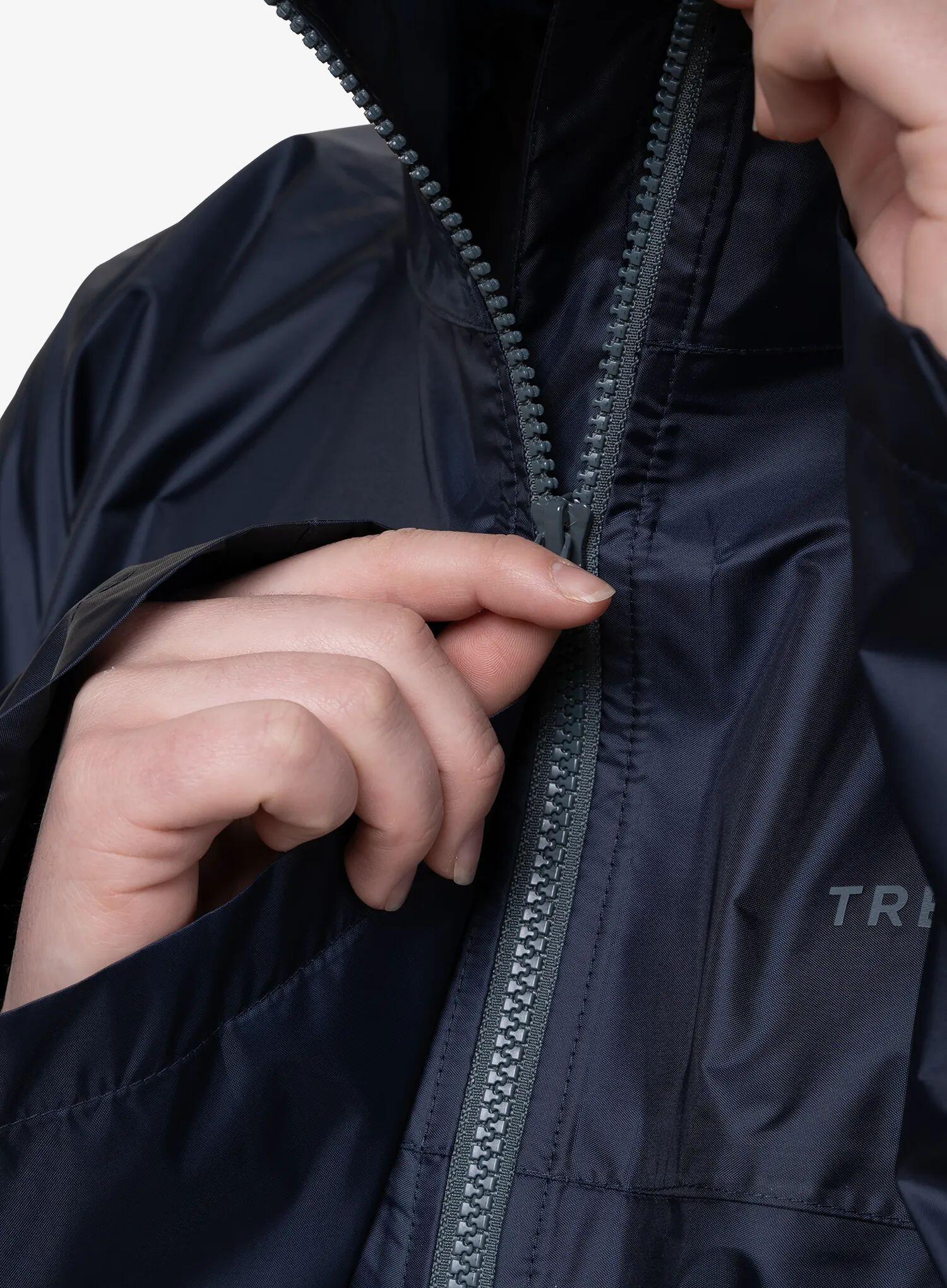 Peleryna turystyczna Trekmates Deluxe Full Zip Poncho - navy 3/5