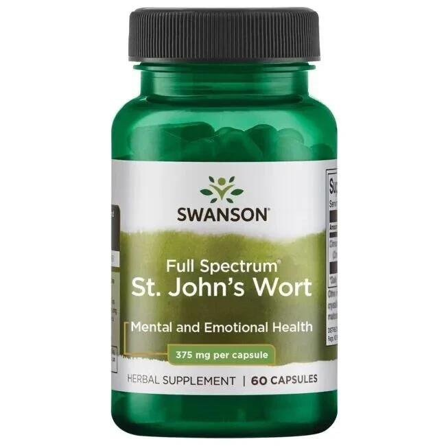Swanson St. John's Wort 375mg 60 Caps