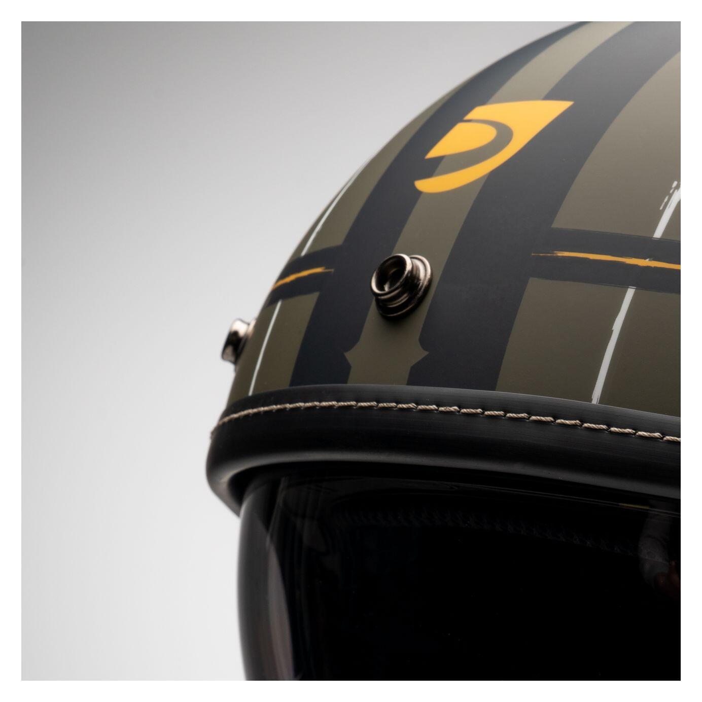 Casque vélo / trottinette / scooter ELEMENT MILITARY visière solaire Vert 5/7